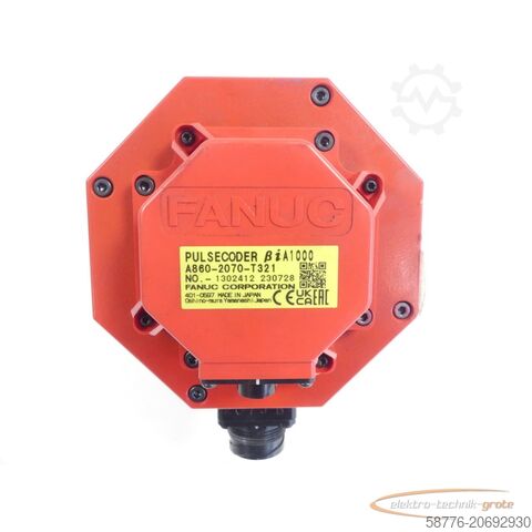 Enjin Fanuc Fanuc A06B-2076-B503 AC Servomotor SN: C283X0A28 + Encoder A860-2070-T321