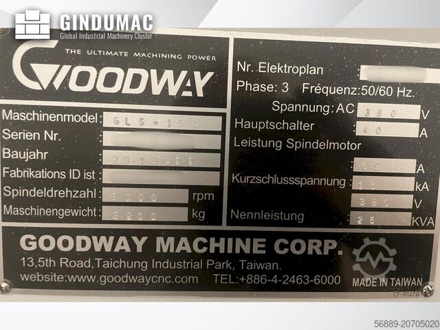 Horizontal Turning Machine Goodway GLS-150