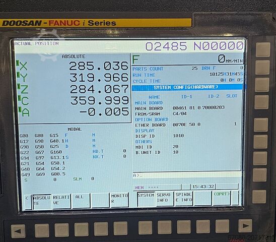 5 axis vertical machining center DOOSAN DNM 350/5AX