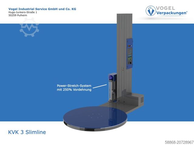 Semi-automatic pallet wrapper KVK 3 Slimline