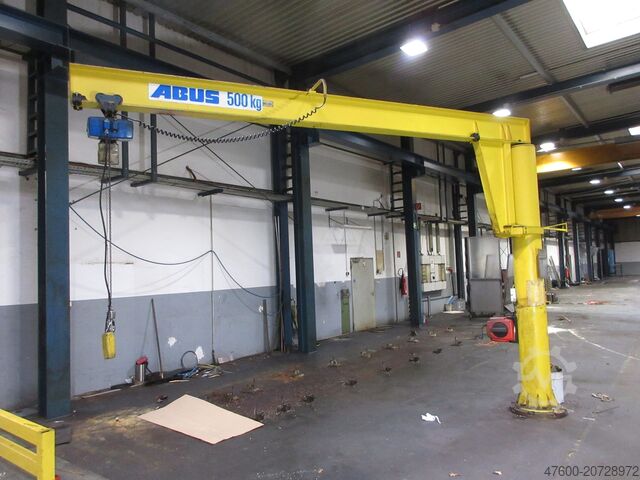 Column swing crane Chain Hoist Abus VS Kran Drehkran Hallenkran 0,5t Abus Kettenzug L 4,6m NL 500Kg H3,45m