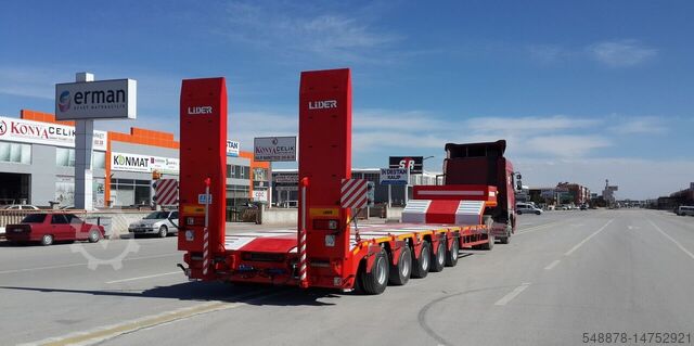 Lowbed semitrailer for transportation of construction machinery Lider Lowbed 5 axles