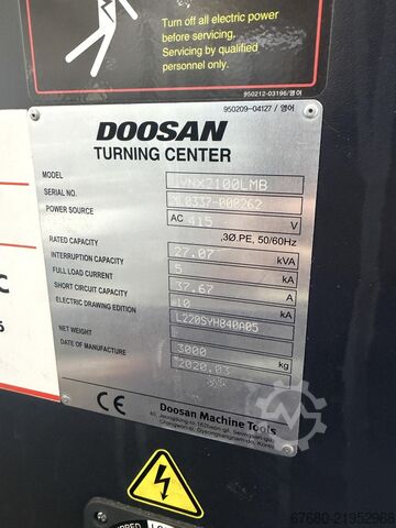 CNC tekinimo staklės Doosan Lynx 2100LMB