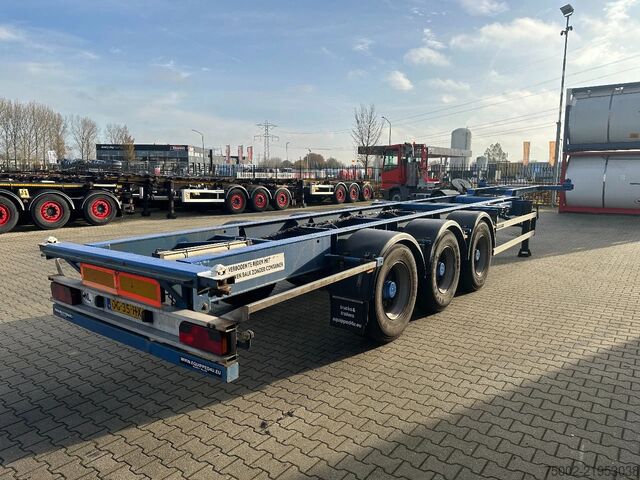 कंटेनर परिवहन Contar 40FT HIGH CUBE chassis / liftaxle / drumbrakes ...