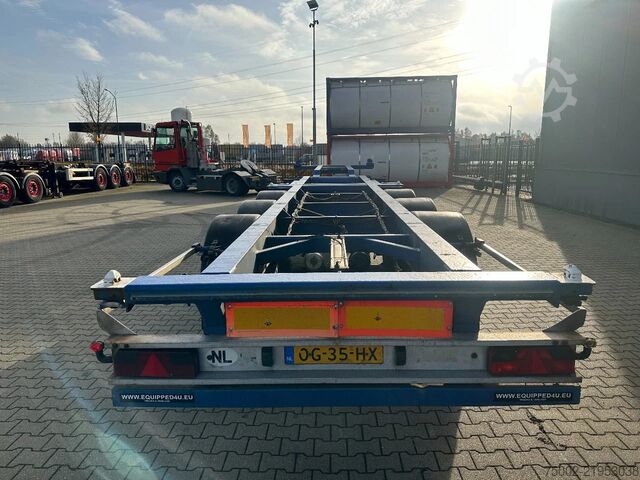 कंटेनर परिवहन Contar 40FT HIGH CUBE chassis / liftaxle / drumbrakes ...