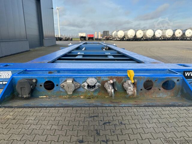कंटेनर परिवहन Contar 40FT HIGH CUBE chassis / liftaxle / drumbrakes ...