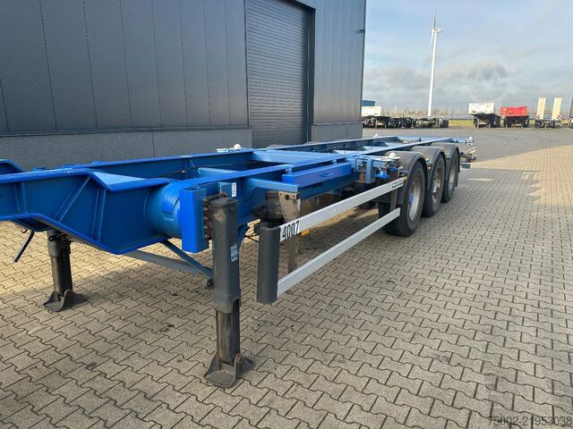 कंटेनर परिवहन Contar 40FT HIGH CUBE chassis / liftaxle / drumbrakes ...