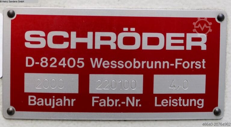 Máquina de dobragem giratória SCHROEDER MAK 3 2500/4.0