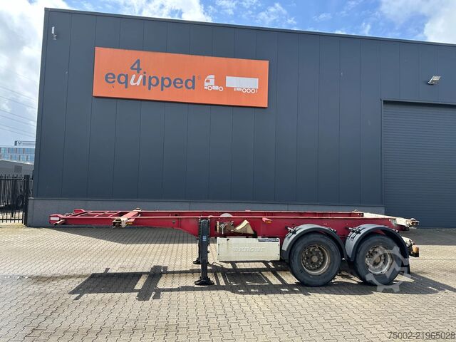 集装箱运输 Krone 2-axle 20FT chassis / BPW + drumbrakes, / airsu...