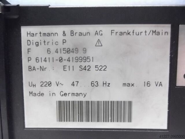 Regulator Hartmann & Braun Digitric P