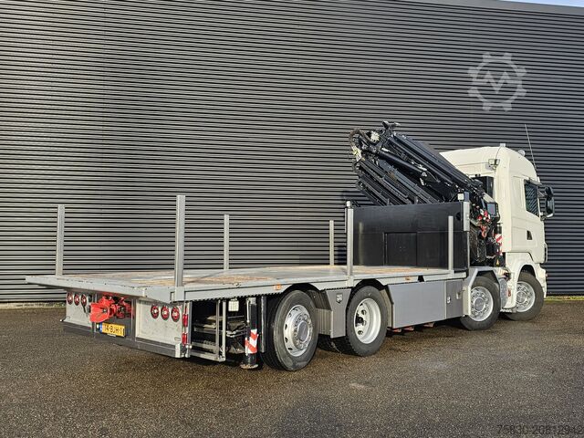 Ladepritsche Scania R480 8X2 / HMF 60 t/m + JIB / RETARDER