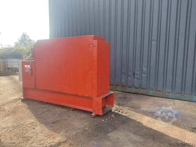 Baler for cans and aluminium waste 