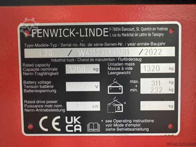 L 20 as  ( 1173 ) NEW / Unused !! LINDE L 20 as  ( 1173 ) NEW / Unused !!