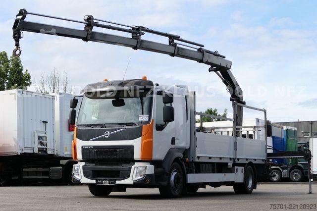 Φορτηγό με επίπεδη καρότσα VOLVO FL 280 Pritsche Kran HIAB Bordwände Euro 6