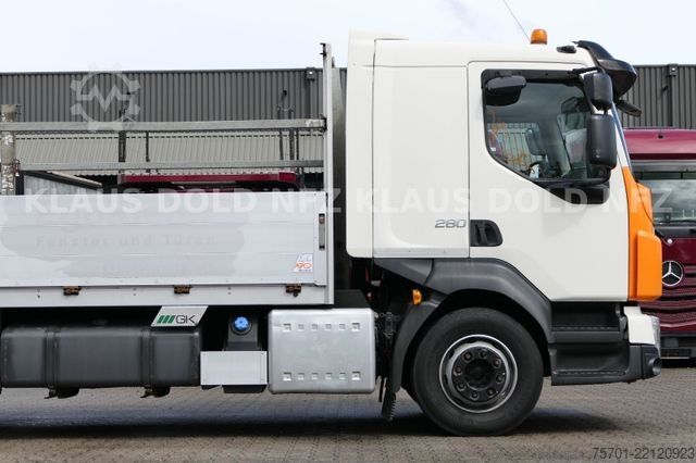Φορτηγό με επίπεδη καρότσα VOLVO FL 280 Pritsche Kran HIAB Bordwände Euro 6