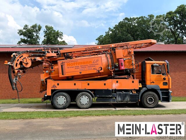 Цистерна камион за вакуум MAN FE 410 Assmann Saug HD Spüler Recycling +  FB.