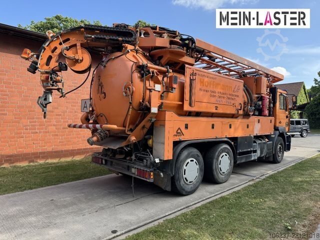 Цистерна камион за вакуум MAN FE 410 Assmann Saug HD Spüler Recycling +  FB.