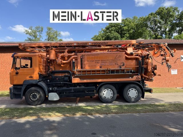 Цистерна камион за вакуум MAN FE 410 Assmann Saug HD Spüler Recycling +  FB.