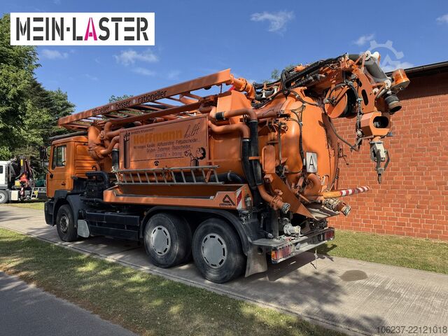 Lori tangki vakum MAN FE 410 Assmann Saug HD Spüler Recycling +  FB.