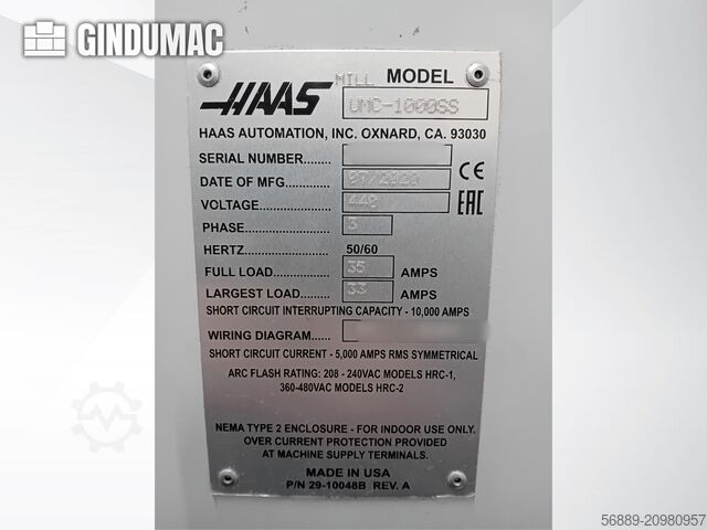 HAAS UMC-1000SS (højhastigheds 5-akset bearbejdningscenter fra HAAS) HAAS UMC-1000SS