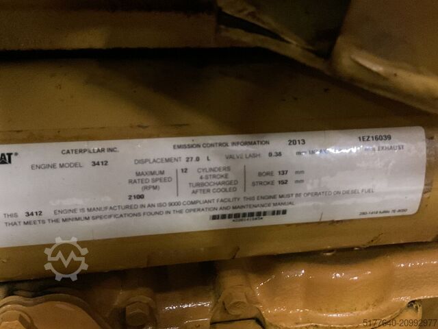 Agregat Caterpillar 3412 STA, 900F