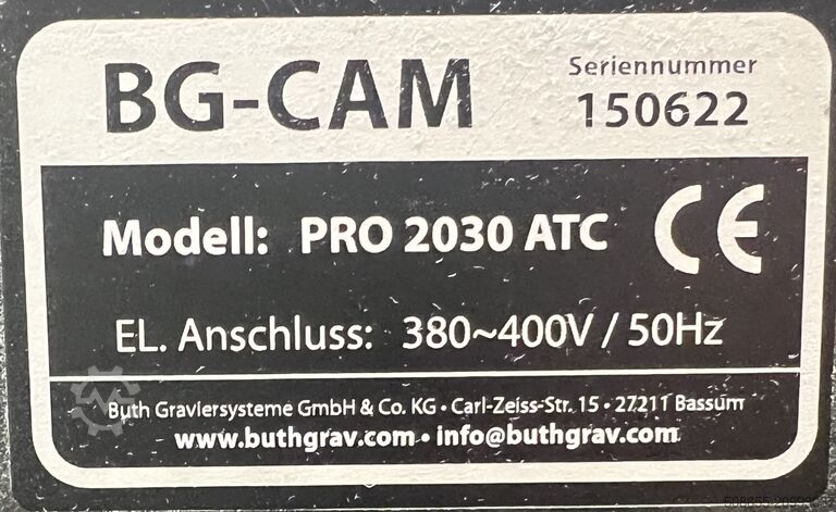 Mesin penggilingan CNC Buth Graviersysteme PRO 2030 ATC