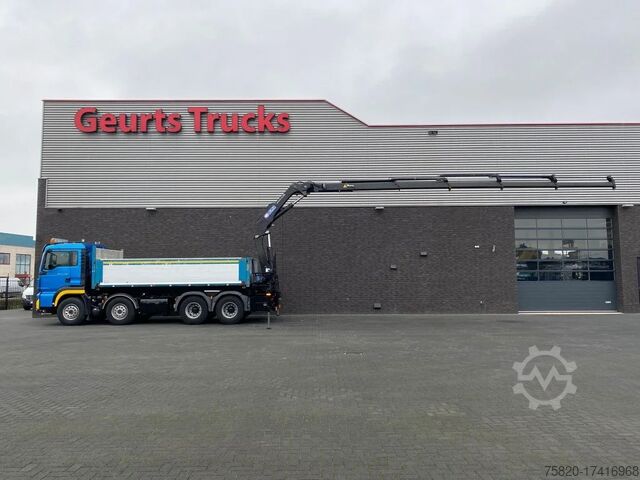 Tipper with crane MAN TGS 35.480 8X4 KIPPER/TIPPER + HMF 2620-K5 KRAA...