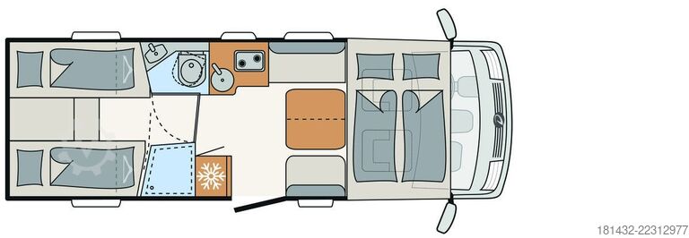 Интегрированный автодом DETHLEFFS Trend I 7057 EBL Modell 2026