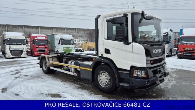 Roll-off tipper truck SCANIA P280 N323 4x2 E6 + ABROLLKIPP. + MANUAL