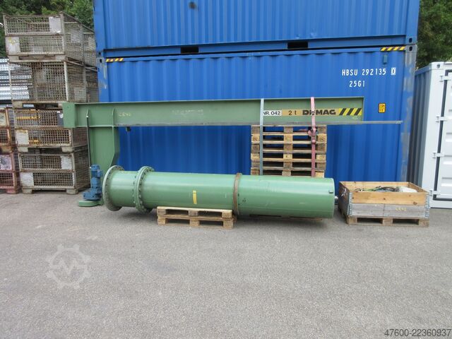 立柱旋转吊车、旋转吊车、链式提升机 Demag Kran Drehkran Hallenkran 2000KG NL 2000Kg 2t L 5m PK10 Kettenzug