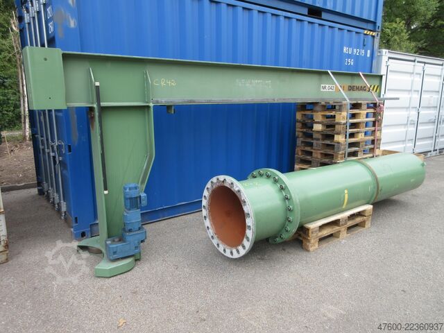 立柱旋转吊车、旋转吊车、链式提升机 Demag Kran Drehkran Hallenkran 2000KG NL 2000Kg 2t L 5m PK10 Kettenzug