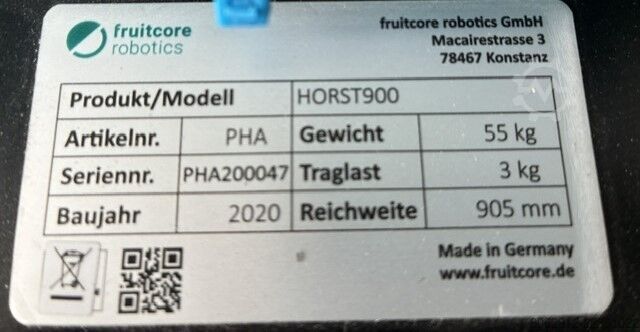 Robot industrial Fruitcore horst900