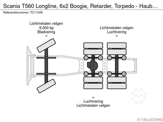 Стандарт-СЗМ Scania T560 Longline, 6x2 Boogie, Retarder, Torpedo - ...