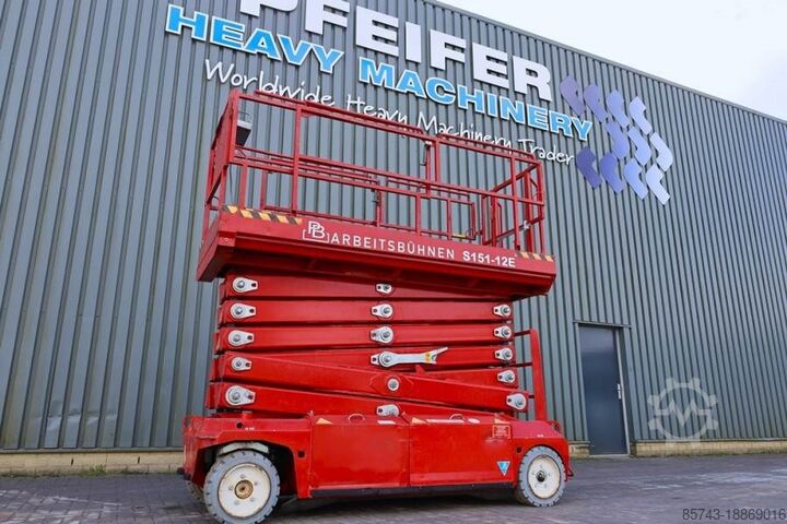 Elevador de tesoura PB LIFT S151-12E Electric, 15m Working Height, 550kg
