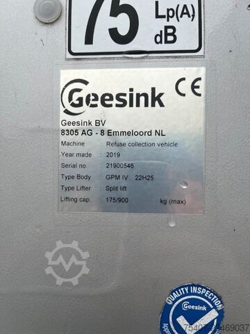 Atkritumu vedējs GEESINK BV GEESINK Müllaufbau GPM IV 22H25