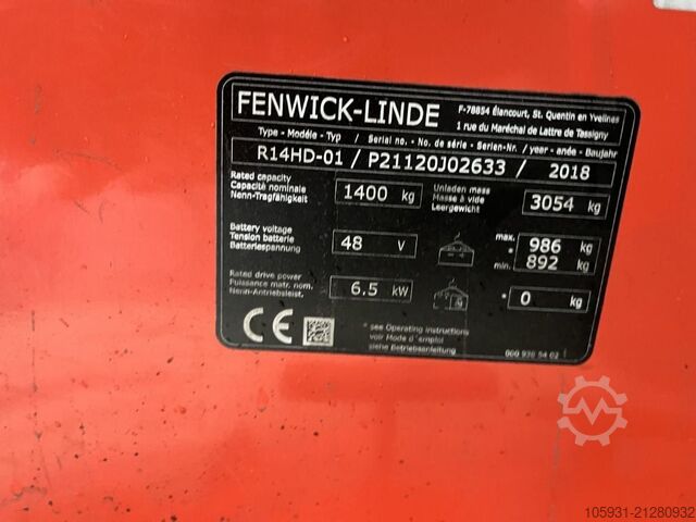 Reach Truck Linde R14HD-01