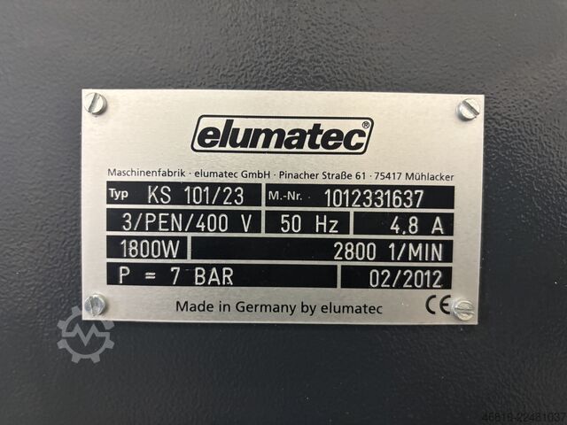 V型缺口锯和开槽锯 elumatec KS 101/23