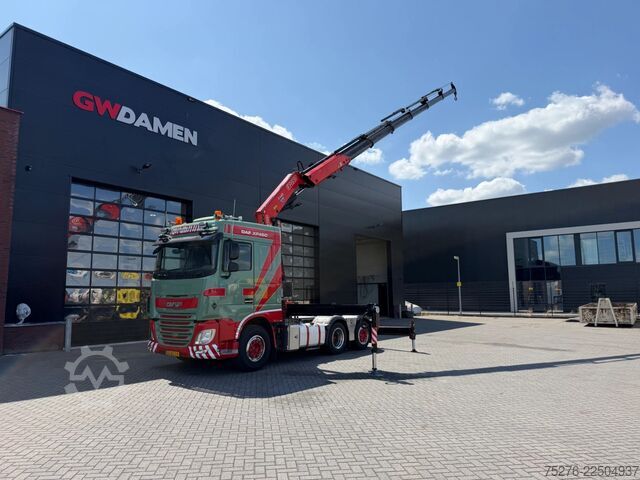 Truk derek DAF XF 460 6x2 Fassi F485RA Euro 6