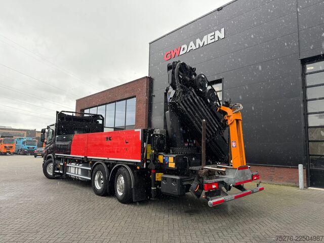 Camion-grue Scania P370 XT 6x2 HMF 3220-K6+Fly jib FJ600-K3 Euro 6D
