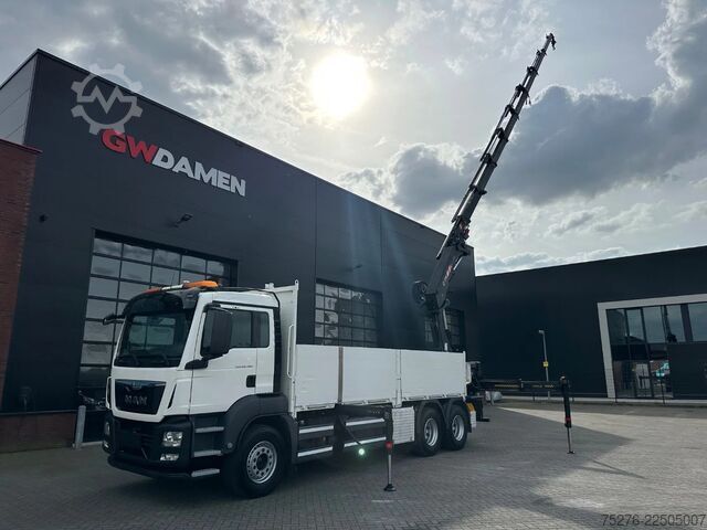 Camion-grue MAN TGS 26.480 6x4 HIAB 377-8 , winch Euro 6