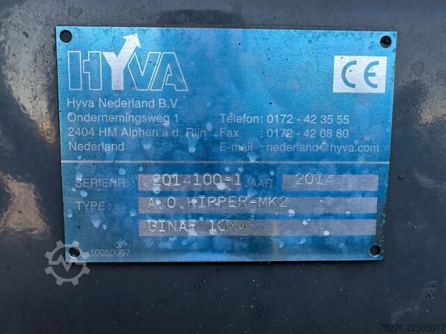 垃圾车 Ginaf X6 5250 CSE 10x4 Hyva kipper 28 m3 Euro 6
