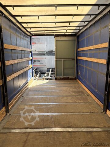 Bodi tukar dengan flatbed dan terpal Wecon Wechselbrücke Verzinkt Edscha + Gardine