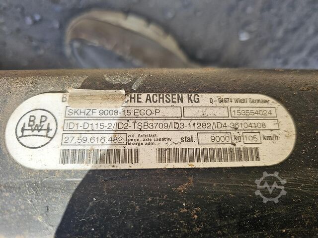 Eje BPW SKHZF 9008-15 ECO-P / MEGA AXLE / DISC
