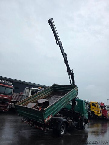 Transporter mit Kipper MAN 8.174 / E3 / Kipper Kran Greifer / 2X AHK