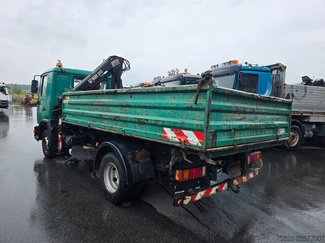 Transporter mit Kipper MAN 8.174 / E3 / Kipper Kran Greifer / 2X AHK