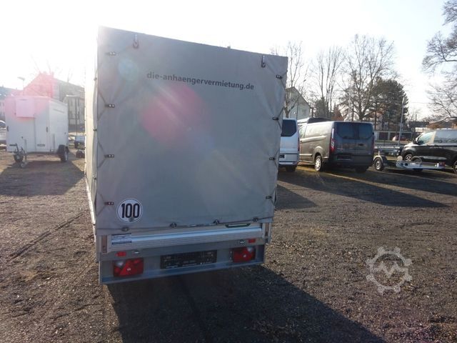 Auto prikolica UNSINN FZ-TECHNIK AS13-15 WEB HK 2315-13-10 Hochlader  mit Plane