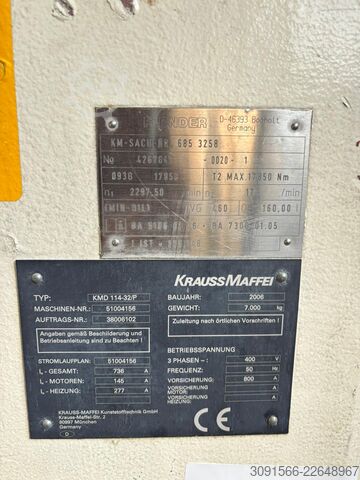 Dvoušnekový extrudér KraussMaffei KMD 114-32