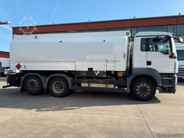 タンクローリー MAN TGS26.360 * OBEN & UNTEN * 3 KAMMER * ALUFELGEN*