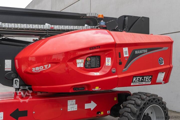 Plataforma de trabajo telescópica articulada Manitou 280 TJ