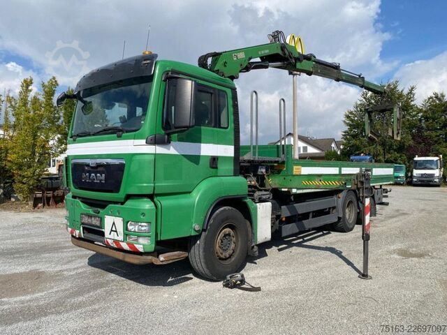 Grúa montada en camión MAN TG-S 26.320 6x2-2 BL Pritsche Kran Hiab XS166 DS